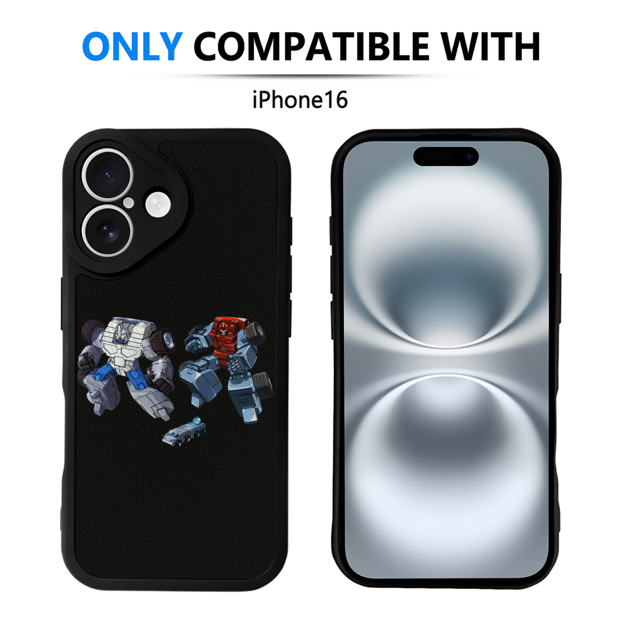 （画像用）  【iPhone 16シリーズ対応】シリコンスマホケース（レザー調） 材質：シリコン